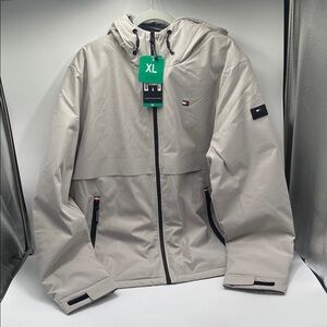 Tommy Hilfiger Men's XL Performance Jacket Coat Full Zip Lined Gray NWT
